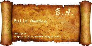 Bulla Amadea névjegykártya